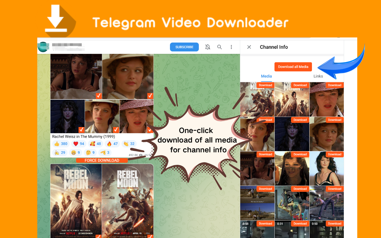 從私人Telegram 頻道下載視頻 - 電報視頻下載器(含隱私視頻) - 截图 2