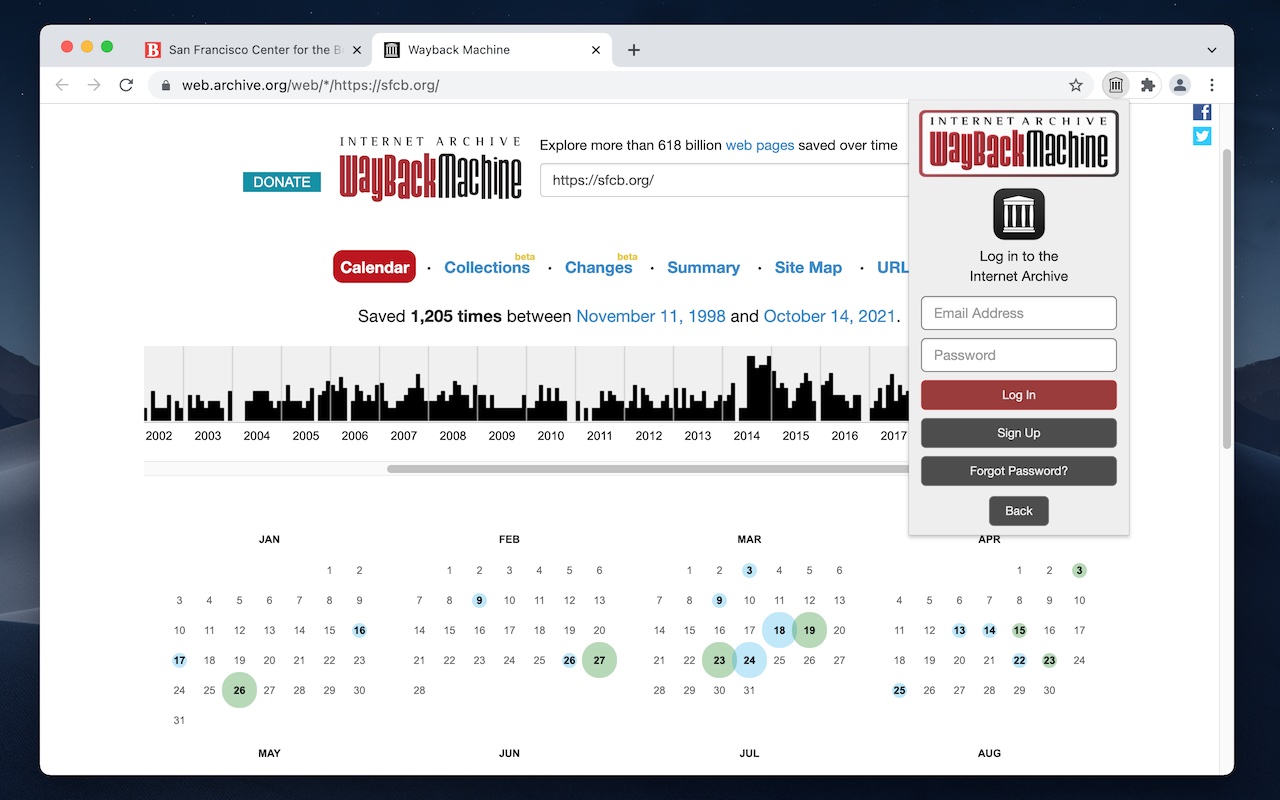 Wayback Machine - 截图 3