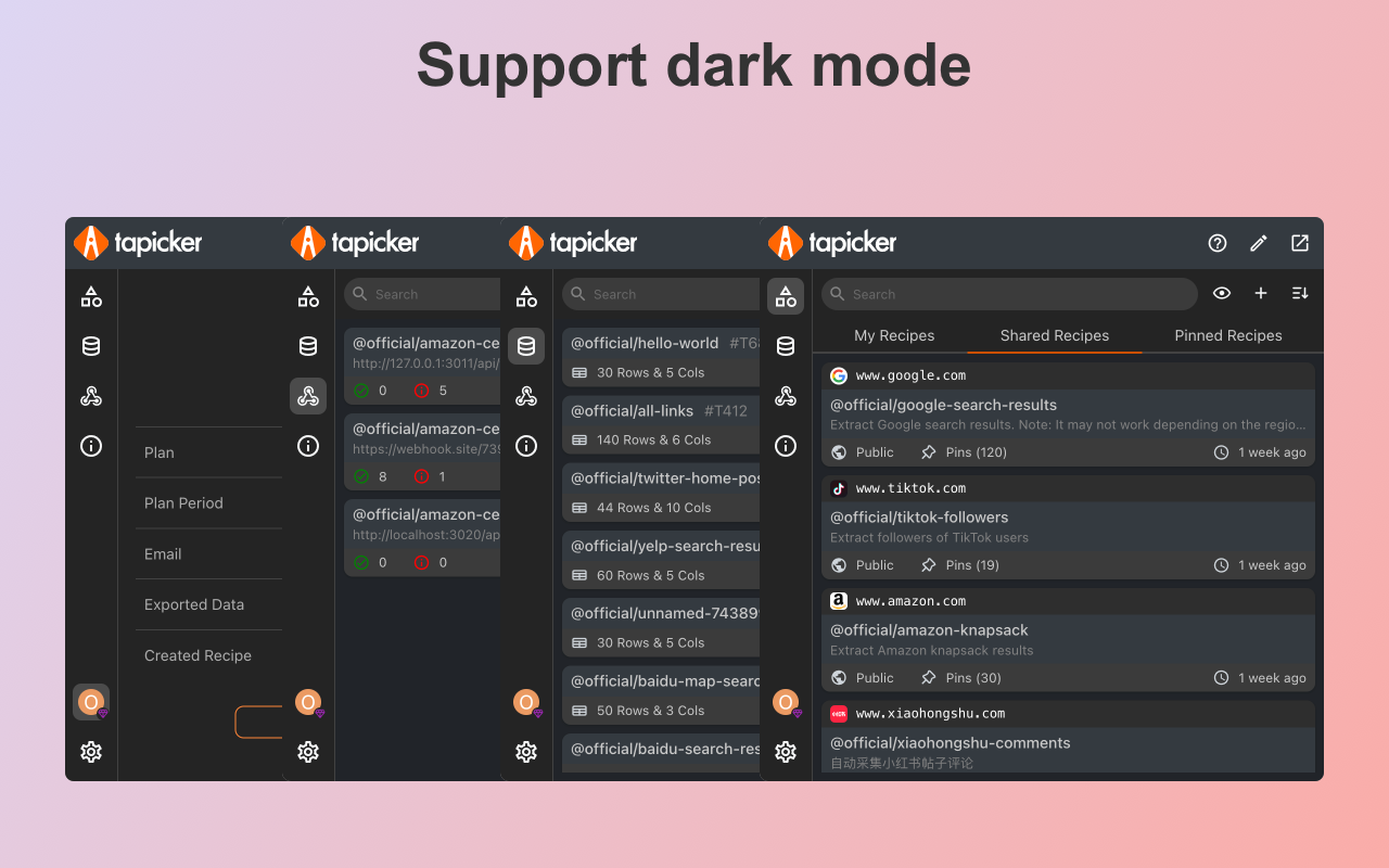 塔皮克 - 浏览器网页自动化数据采集器 chrome谷歌浏览器插件_扩展第2张截图