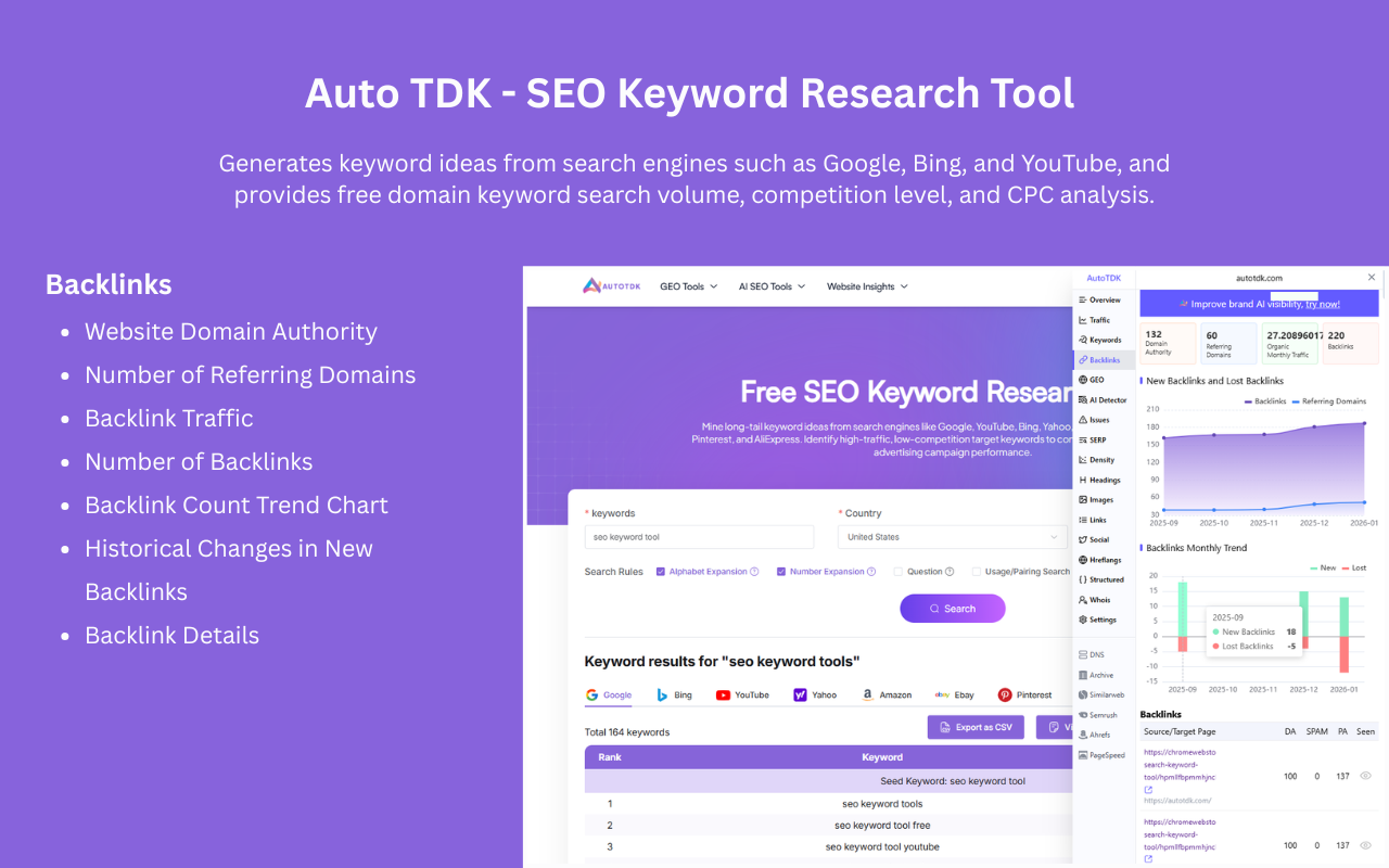 AutoTDK - SEO Search Keyword Tool - 截图 2