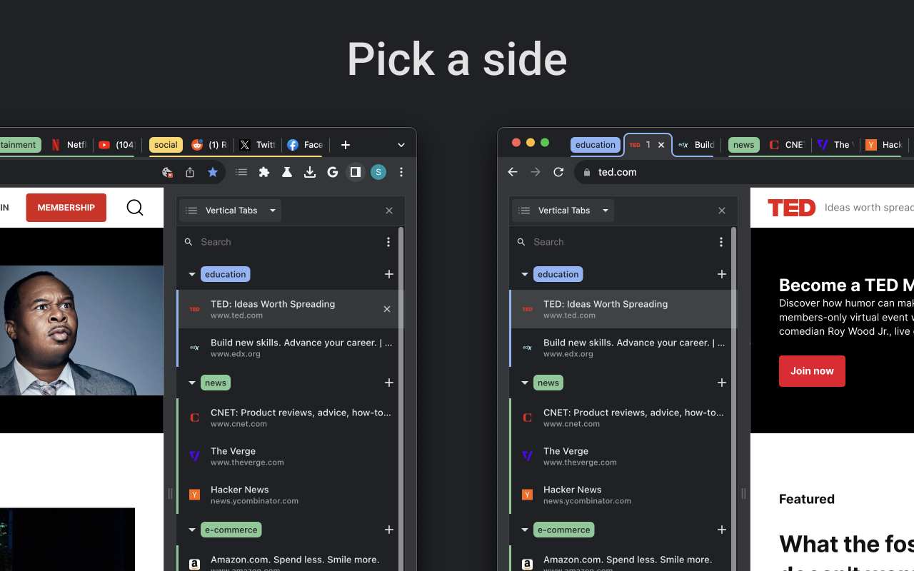 Vertical Tabs - 垂直标签 - 截图 2