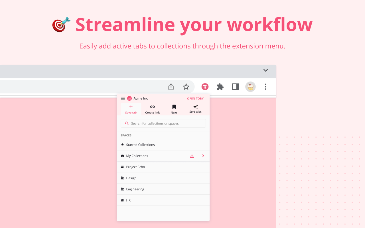 Toby: Tab Management Tool - 截图 2