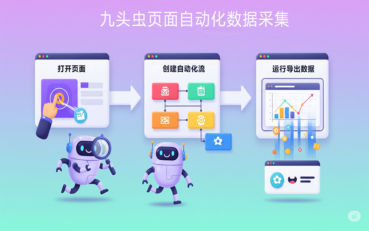 九头虫页面自动化（RPA）数据采集 - 截图 3
