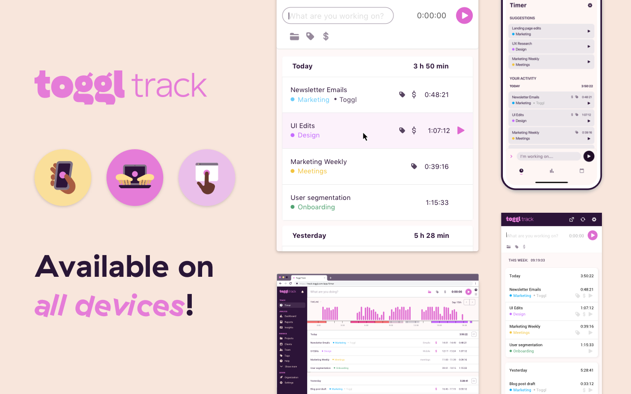 Toggl Track: Productivity & Time Tracker - 截图 2