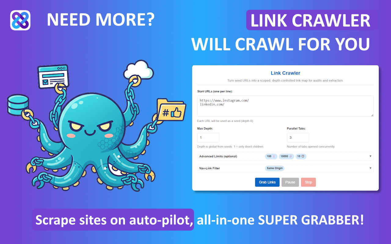 链接抓取器 - 截图 3
