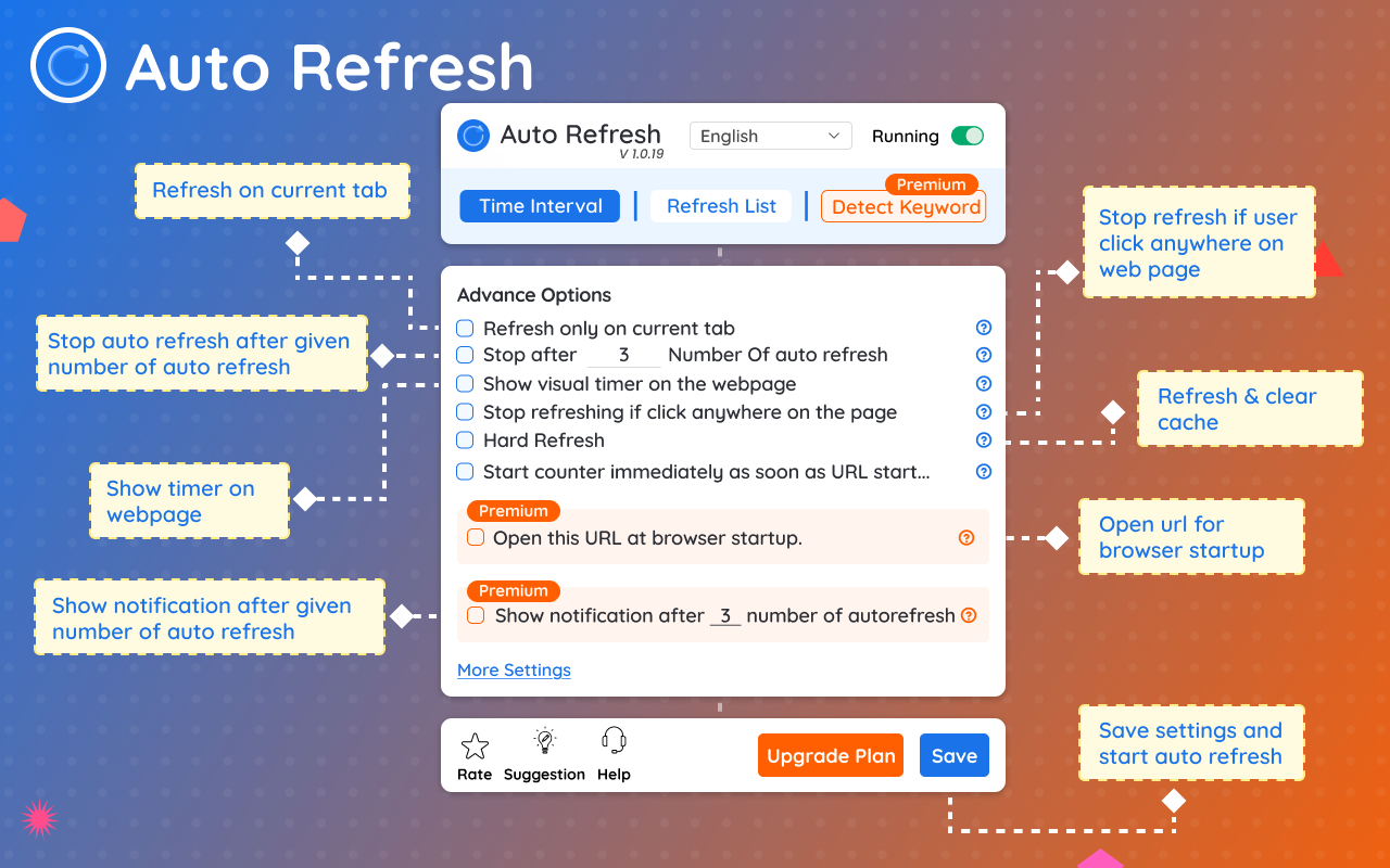 自动刷新页面 - 自动重新加载页面和轻松监控页面 - 截图 5