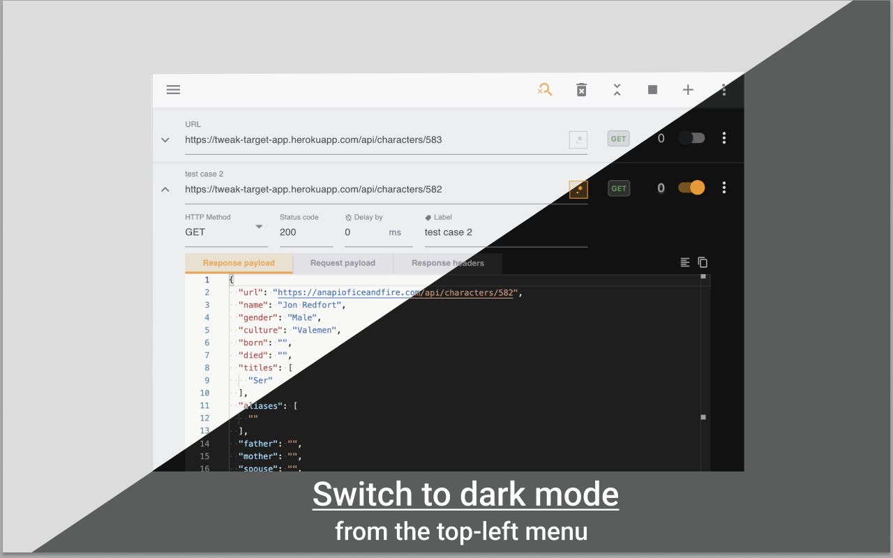 tweak: mock and modify HTTP requests - 截图 5