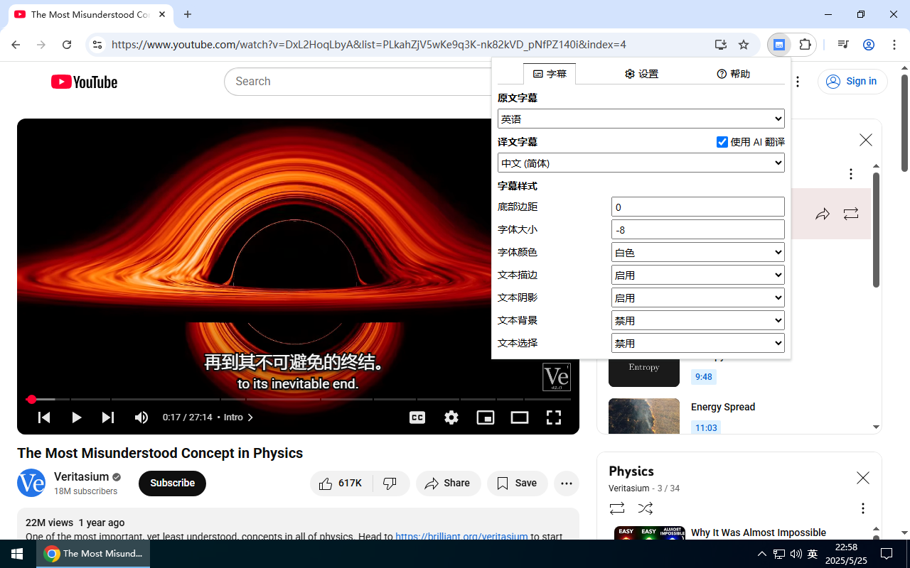 Dualsub - YouTube 字幕翻译器 - 截图 2