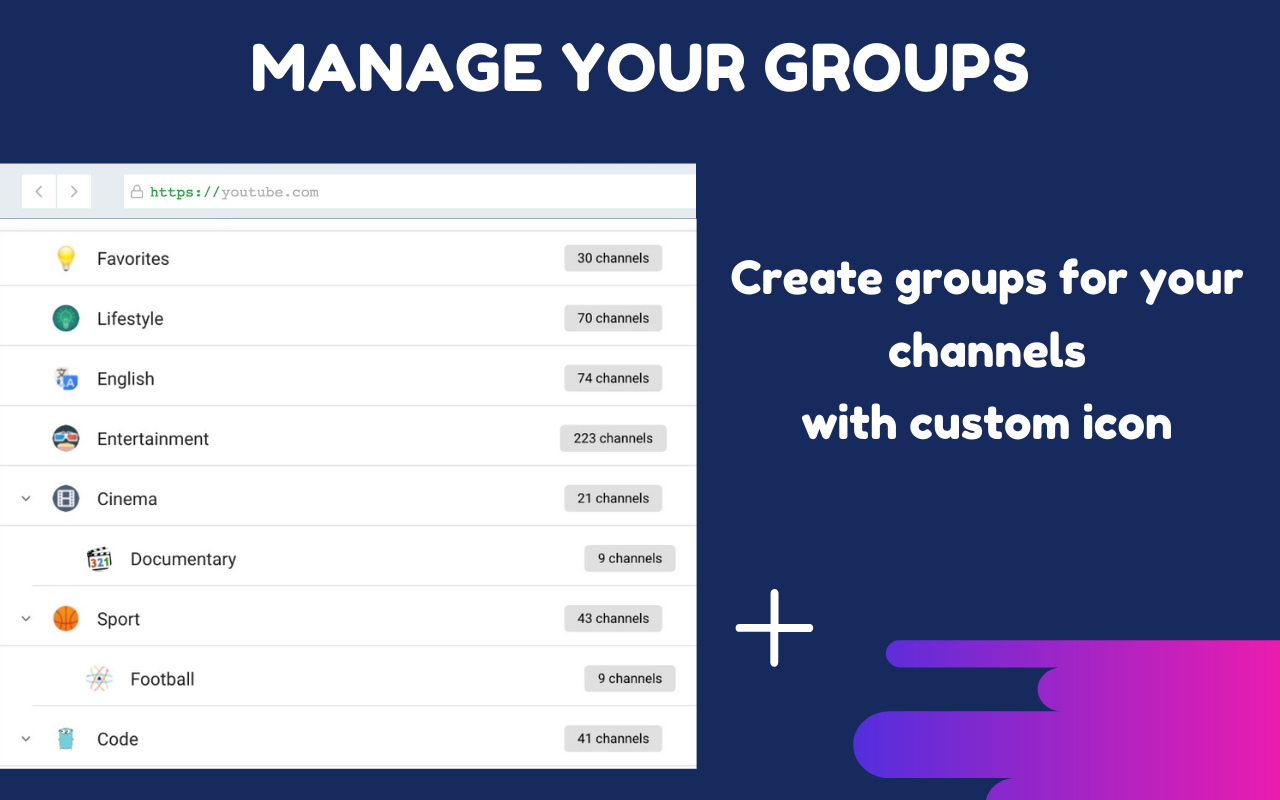 PocketTube: Youtube Subscription Manager - 截图 2