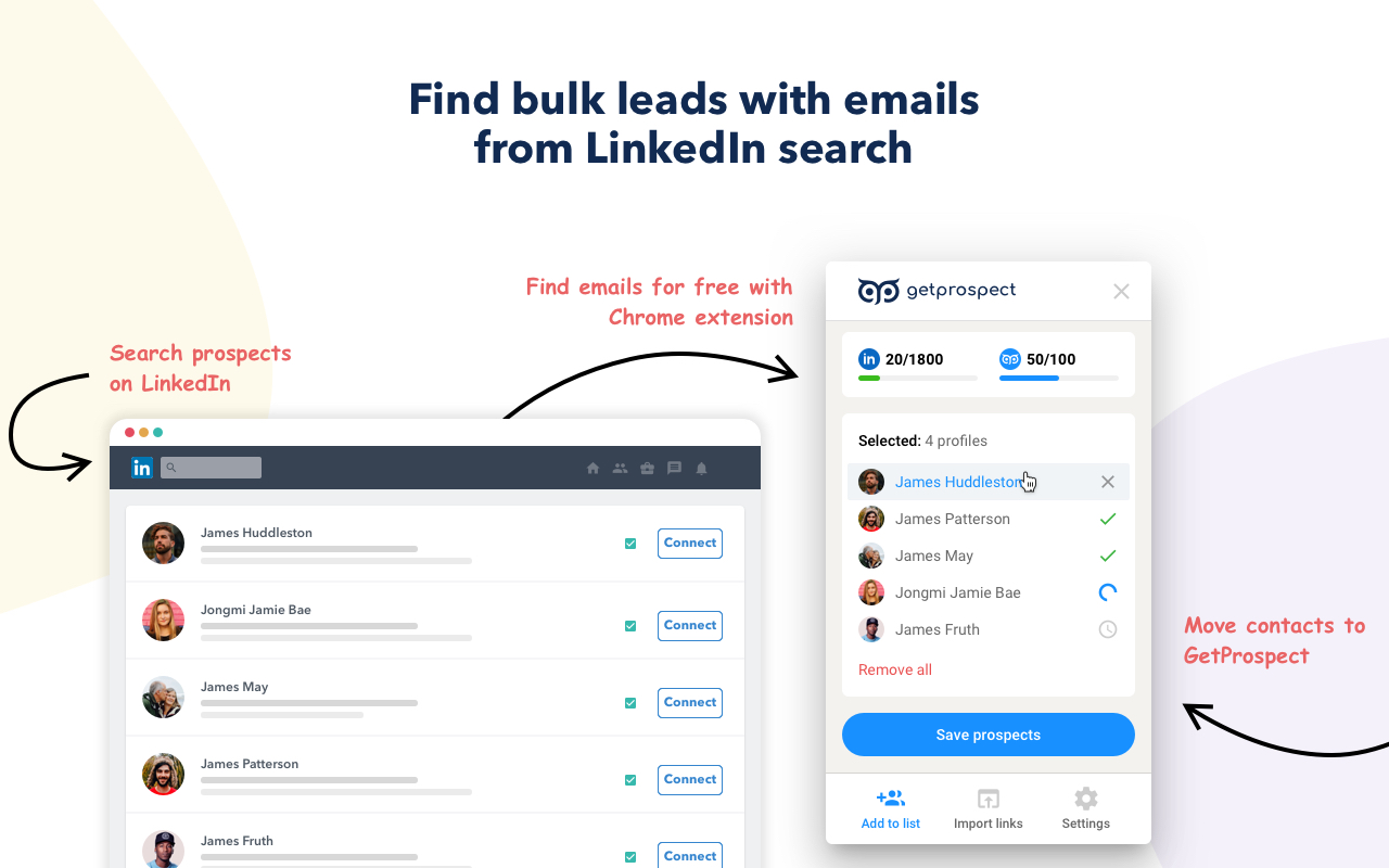 Email Finder - GetProspect - 截图 1