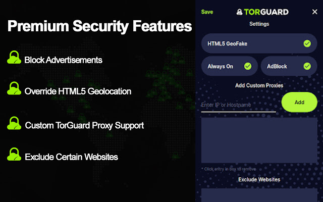 TorGuard Proxy Extension - 截图 1
