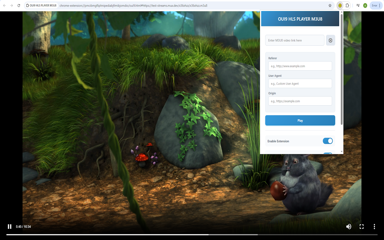 OUI9 HLS PLAYER M3U8 - 截图 3