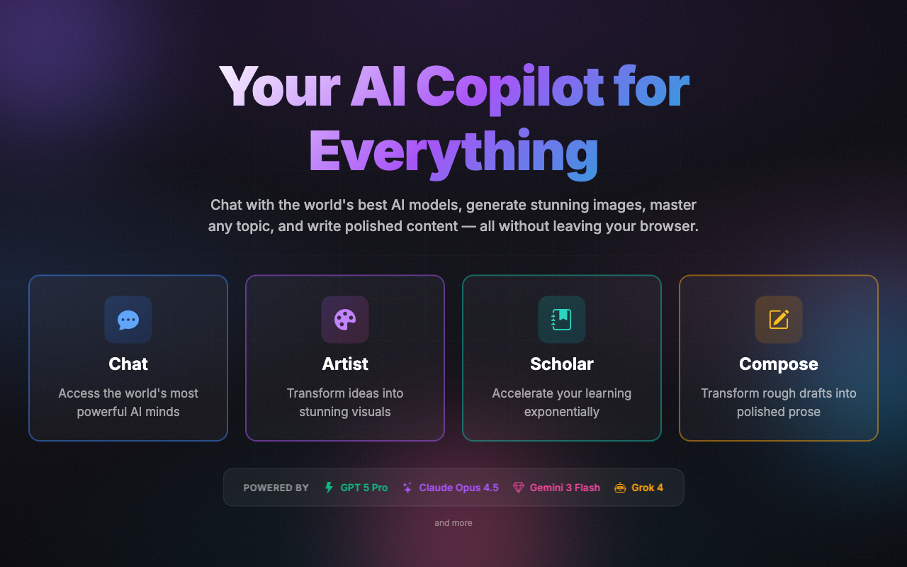 Copilot: AI Study Assistant | GPT-5, Claude & Gemini for Students - 截图 1