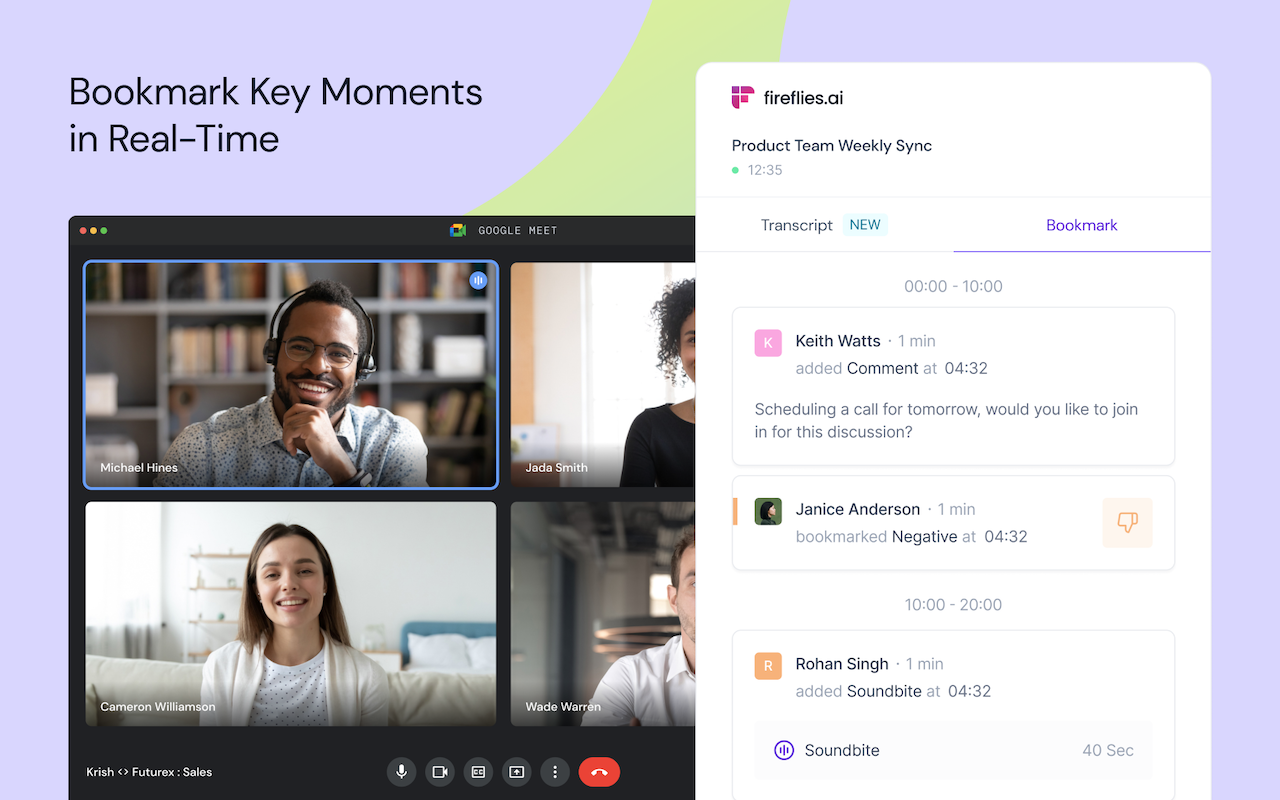 Fireflies: AI meeting notes - 截图 3