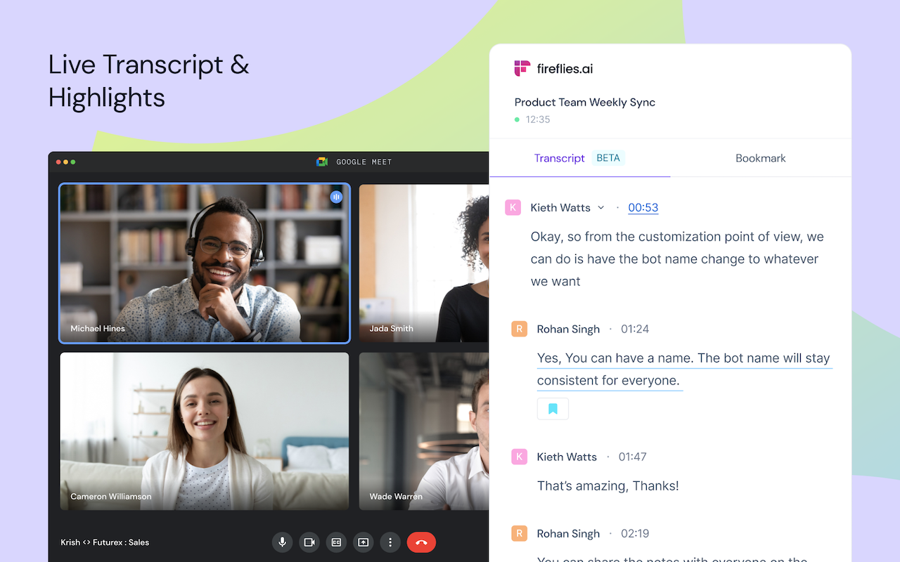 Fireflies: AI meeting notes - 截图 5