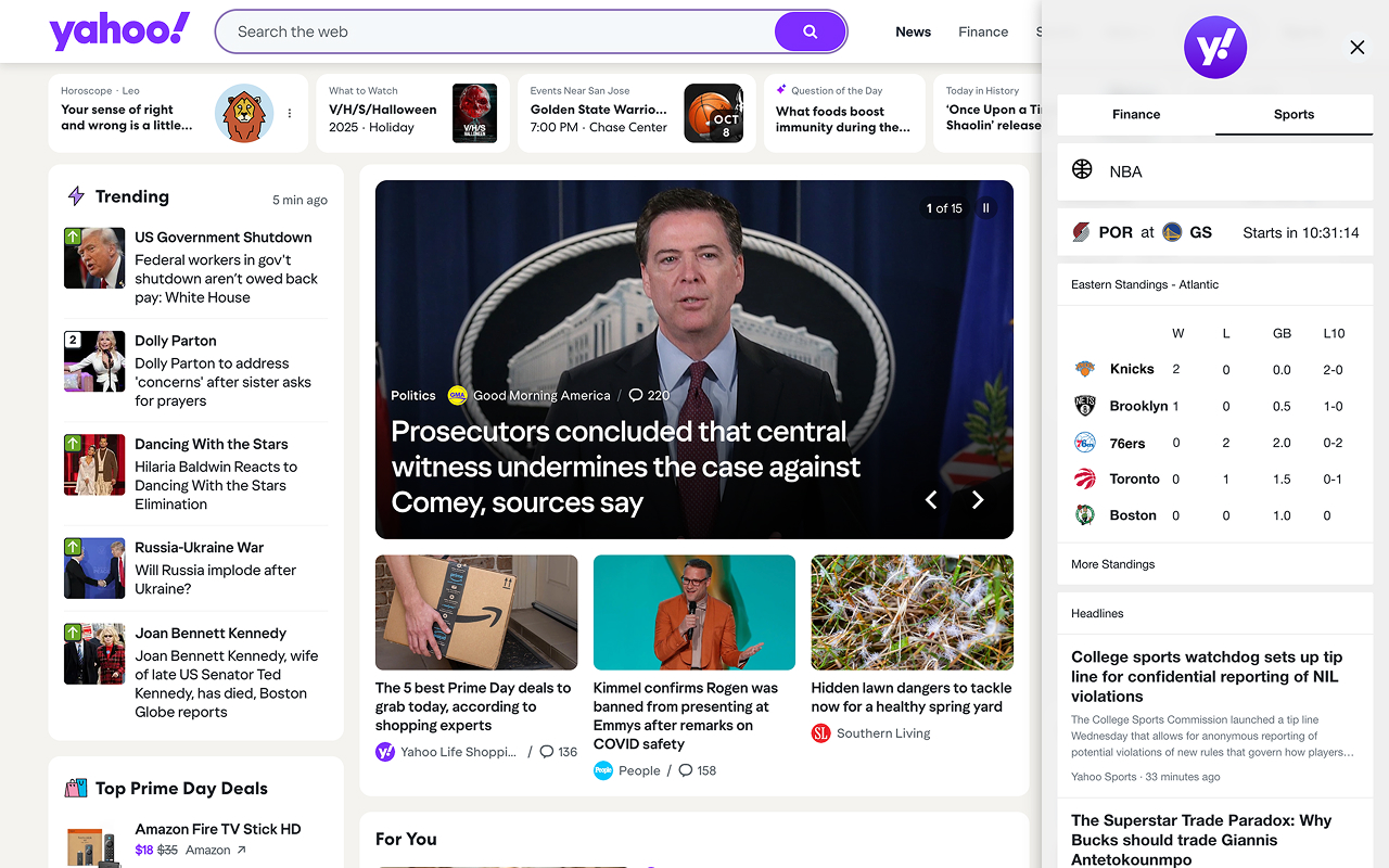 Yahoo Homepage - 截图 2