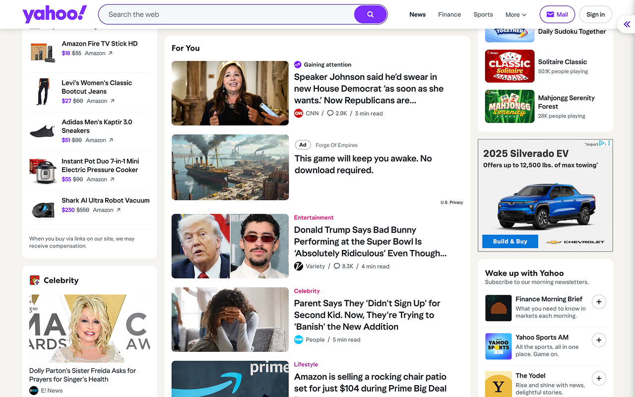 Yahoo Homepage - 截图 3