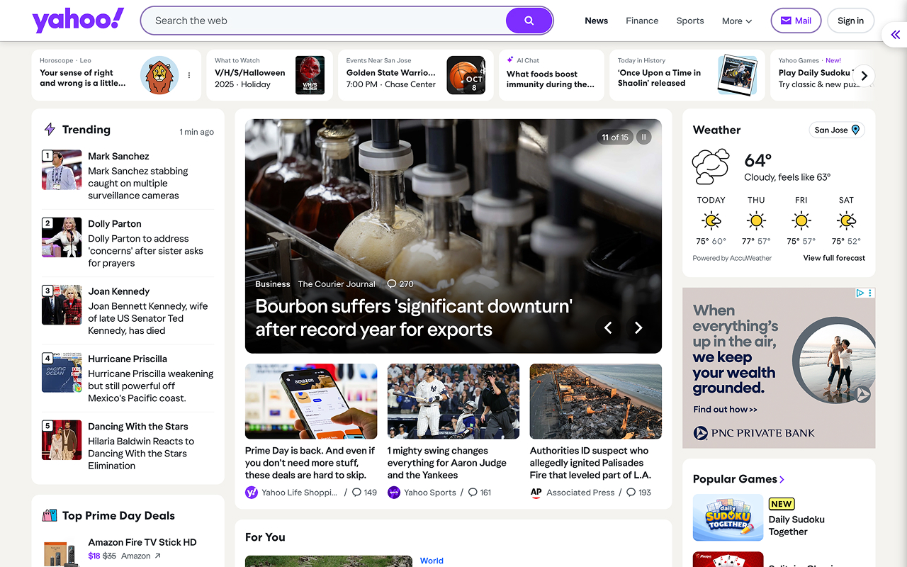 Yahoo Homepage - 截图 4