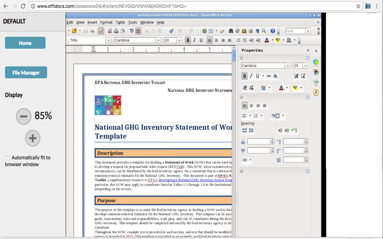 OpenOffice Writer在线为Word文档 - 截图 3