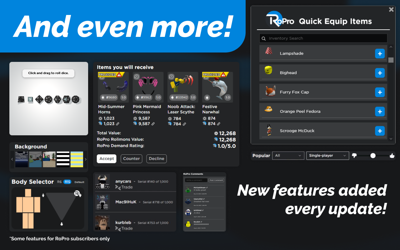 RoPro - 增强您的 Roblox 体验 - 截图 5