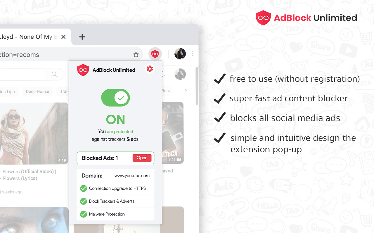 Adblock Unlimited - 廣告攔截器 - 截图 3