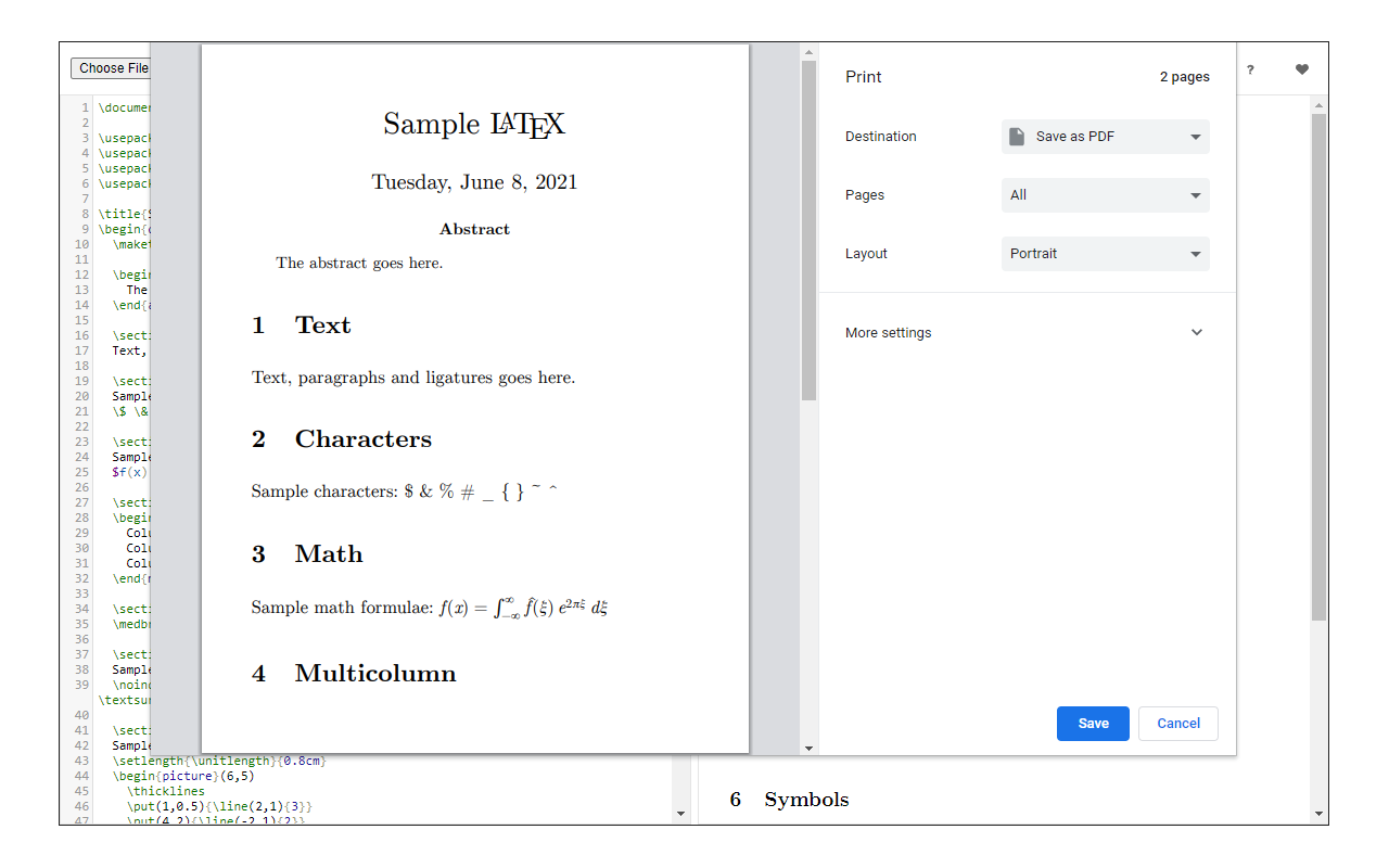 LaTeX Editor - 截图 2