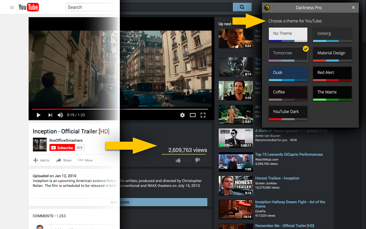 Darkness - 精美的深色主题 - 截图 1