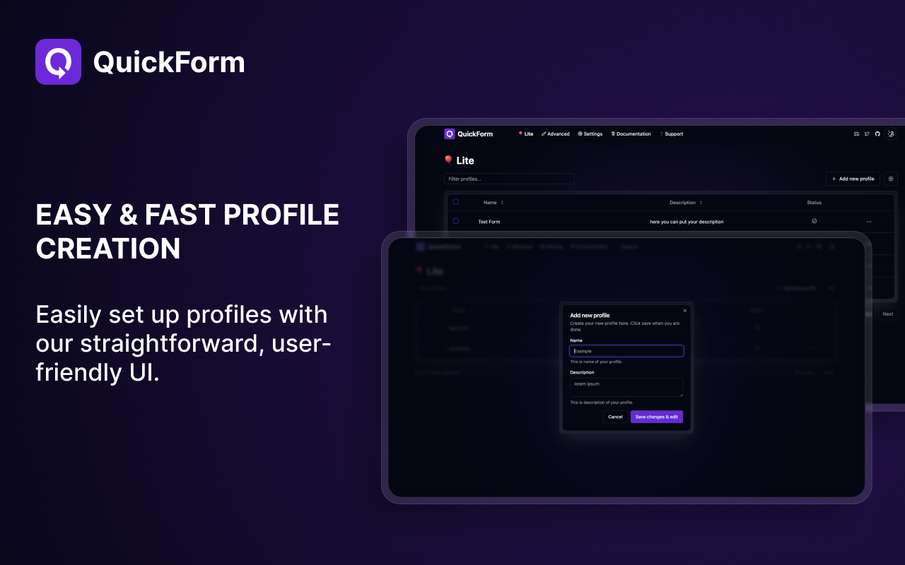 QuickForm - Autofill & Form Filler - 截图 2