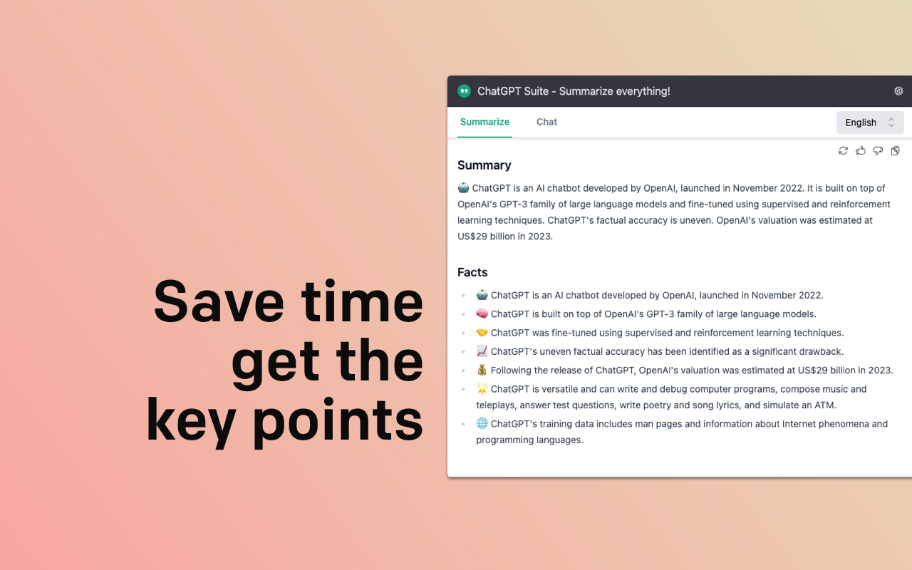 ChatGPT Summarize - 截图 2