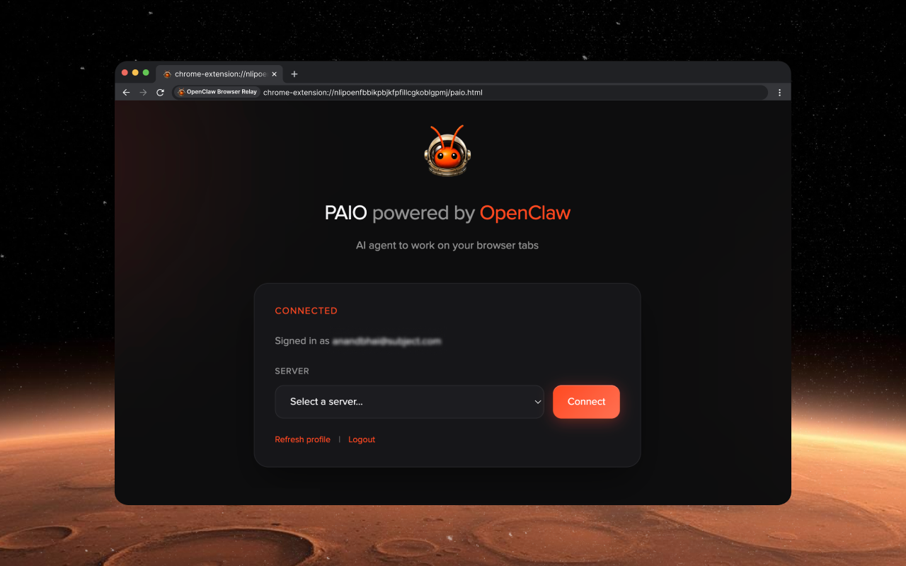 OpenClaw Browser Relay - Powered by PAIO chrome谷歌浏览器插件_扩展第2张截图