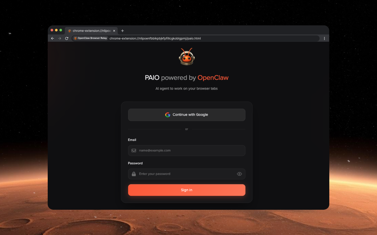OpenClaw Browser Relay - Powered by PAIO chrome谷歌浏览器插件_扩展第3张截图