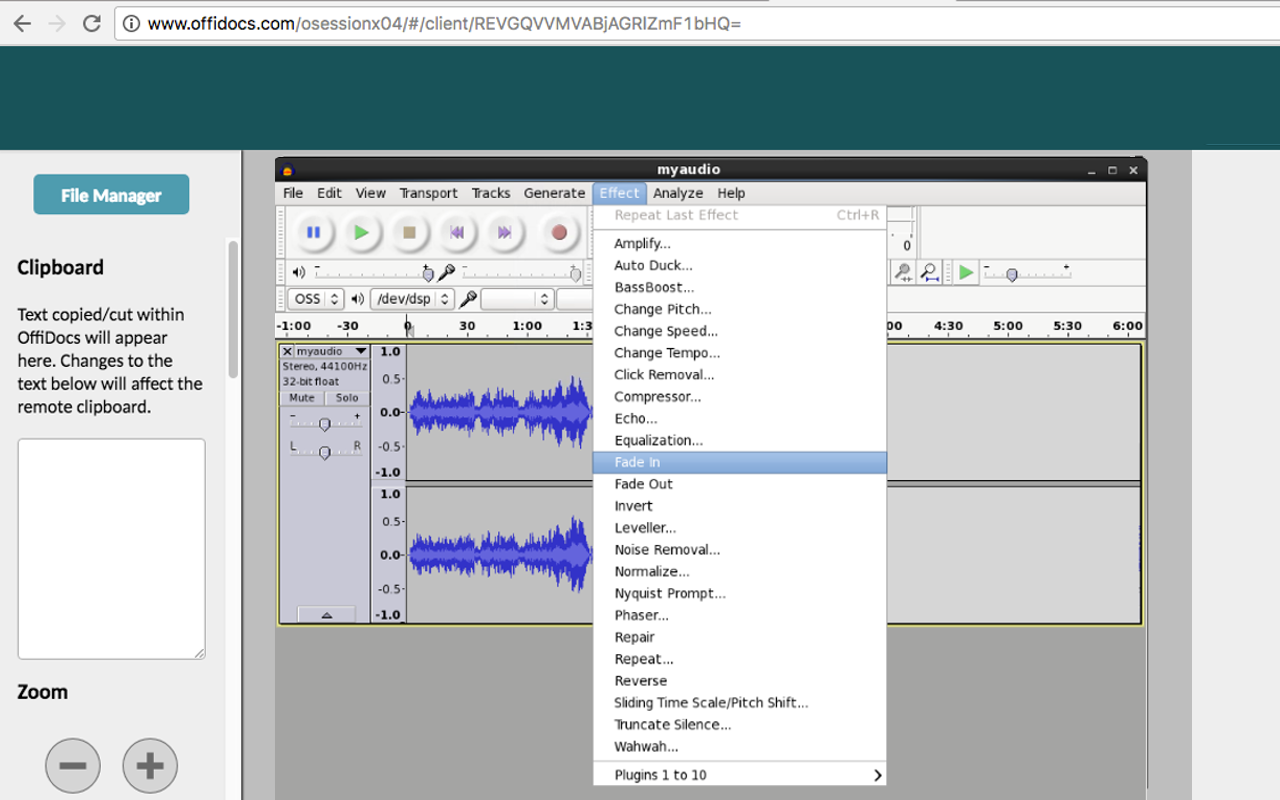 X-Audacity在线音频编辑器 - 截图 2