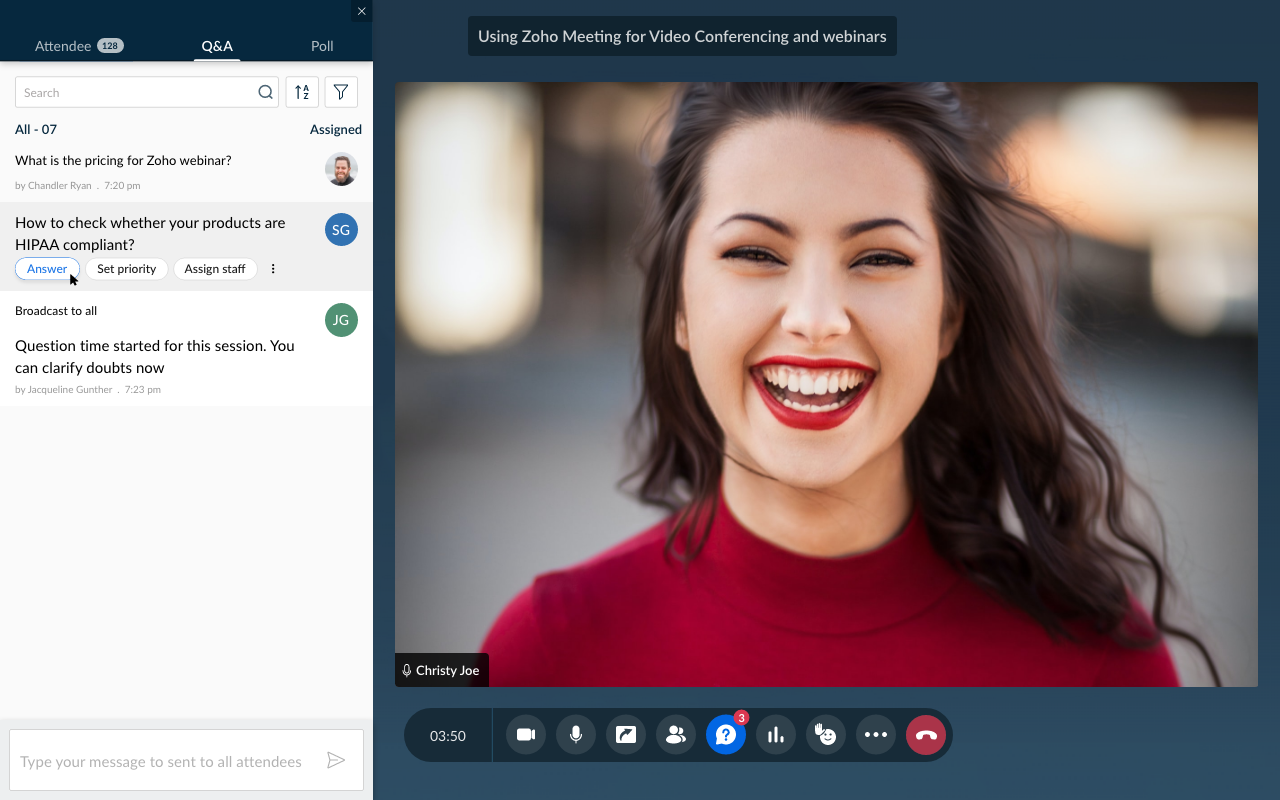 Zoho Meeting - 截图 2