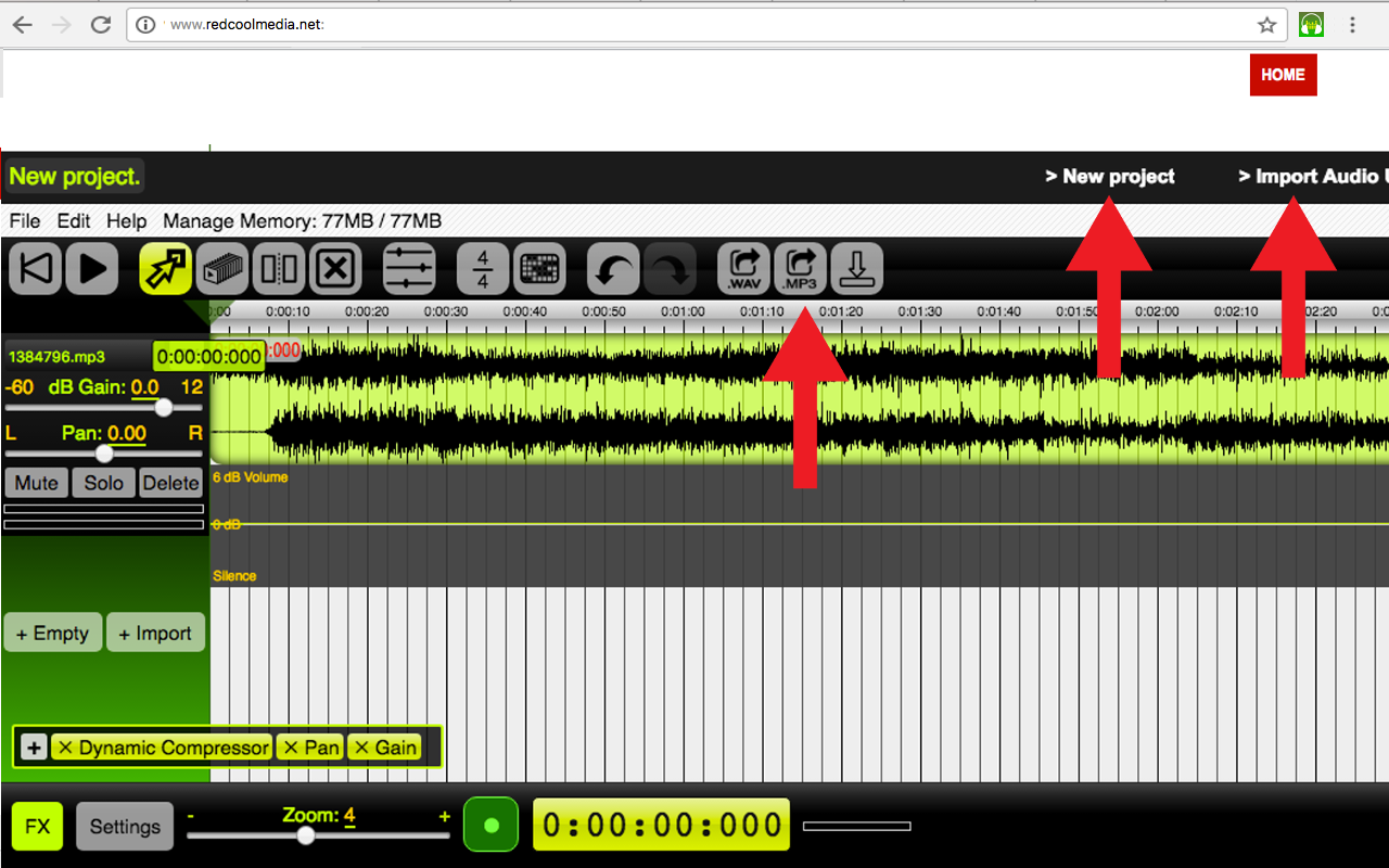 音频编辑器和音乐编辑器 AudioStudio - 截图 2