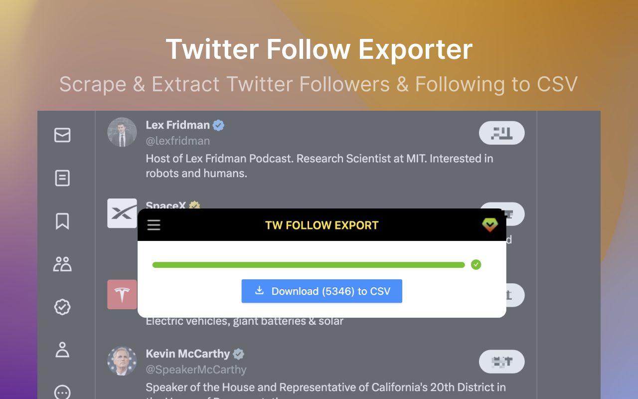 TwScraper - X/Twitter Follower Scraper - 截图 2