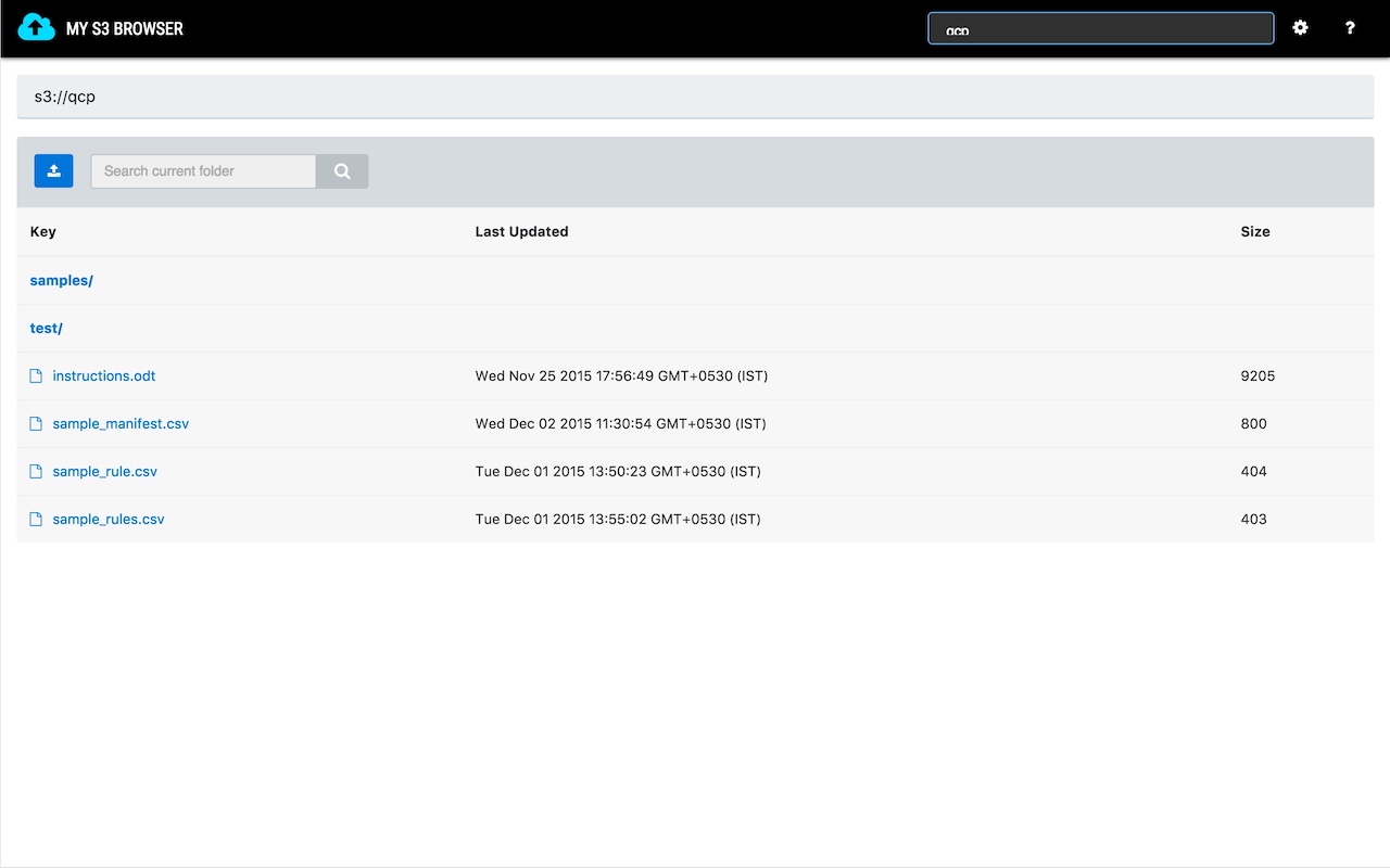 My S3 Browser - 截图 2
