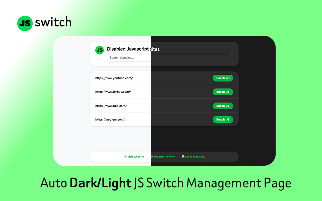Disable JavaScript - JS Switch per site - 截图 3