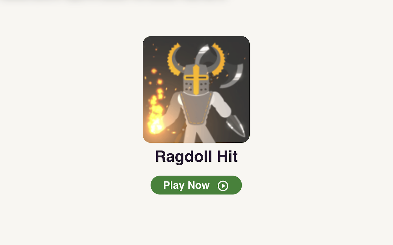 Ragdoll Hit Game - 截图 2