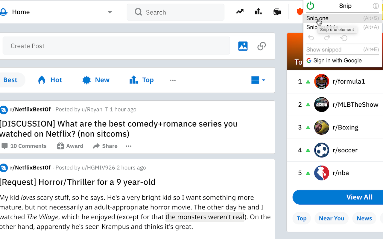 Snip - 删除网页元素 - 截图 3