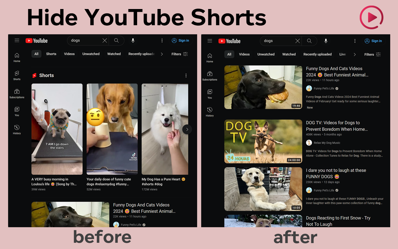 Unhook - Remove YouTube Recommended & Shorts - 截图 2