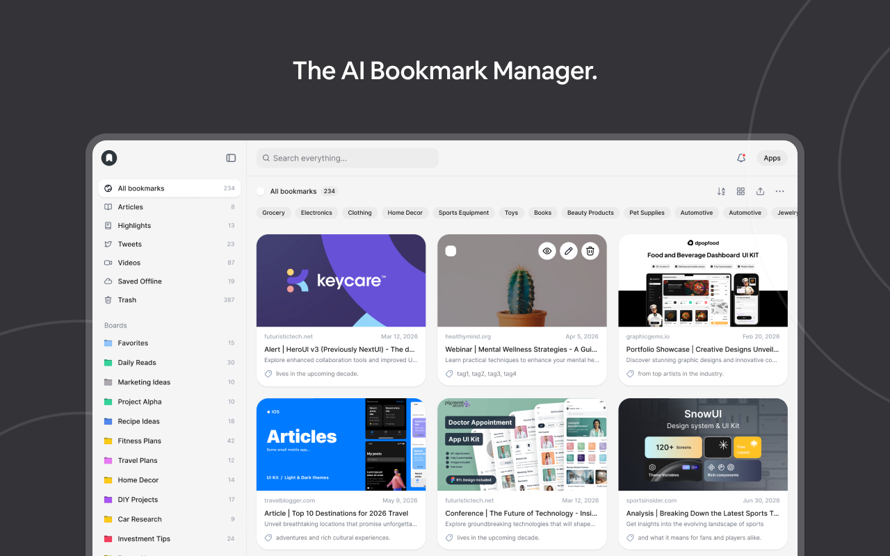 Marqly – The Ultimate Bookmark & Tab Manager - 截图 1