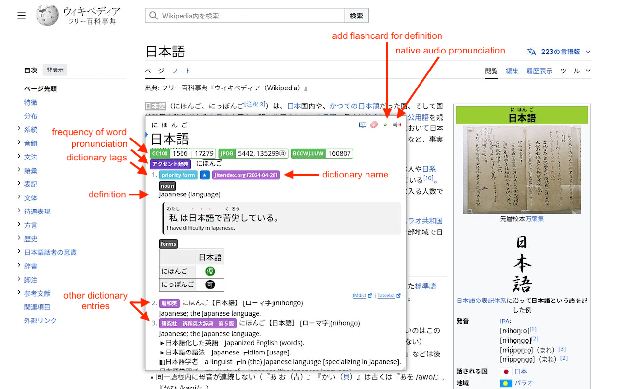 Yomitan Popup Dictionary - 截图 2