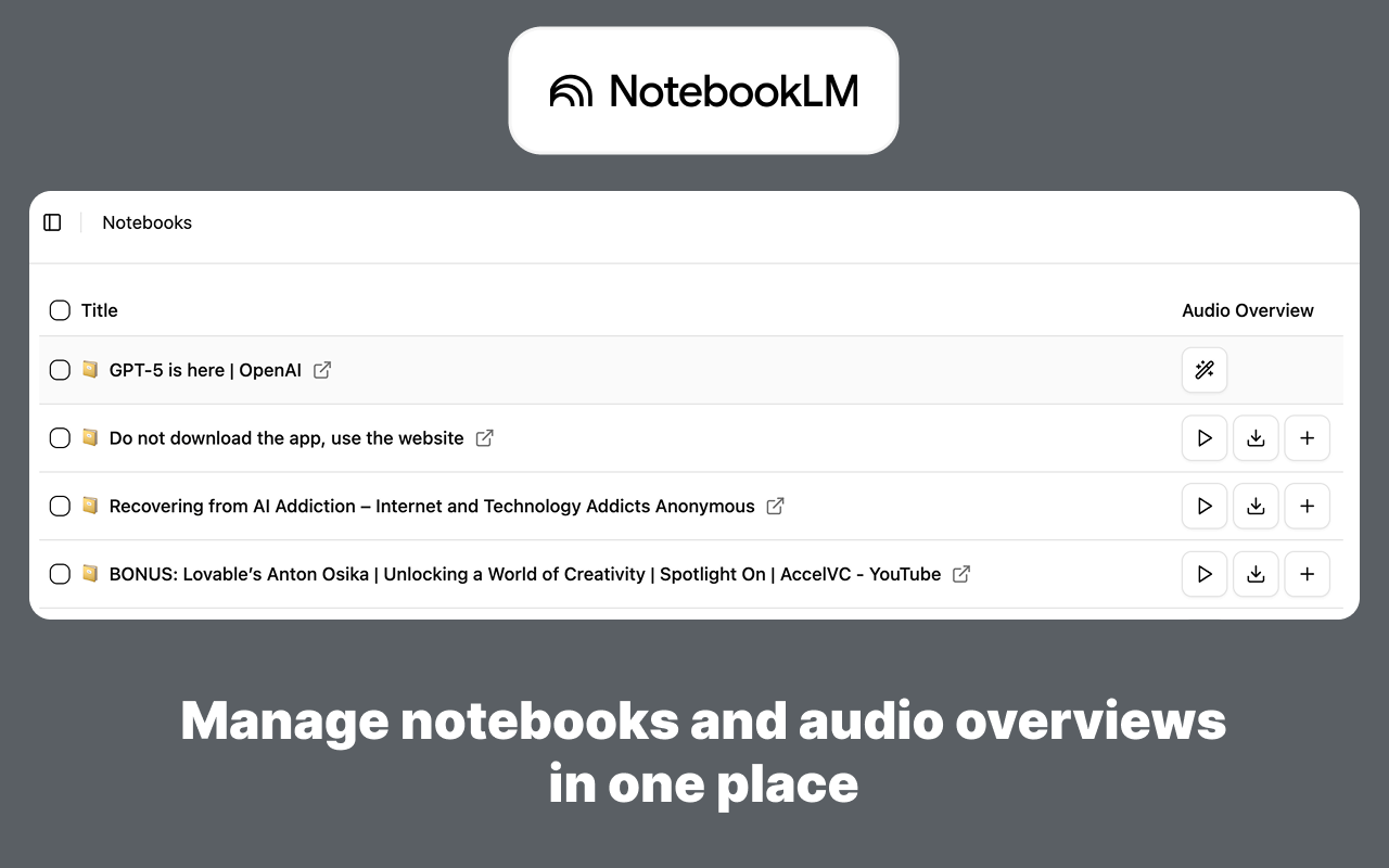 NotebookLM 网页导入器 - 截图 4