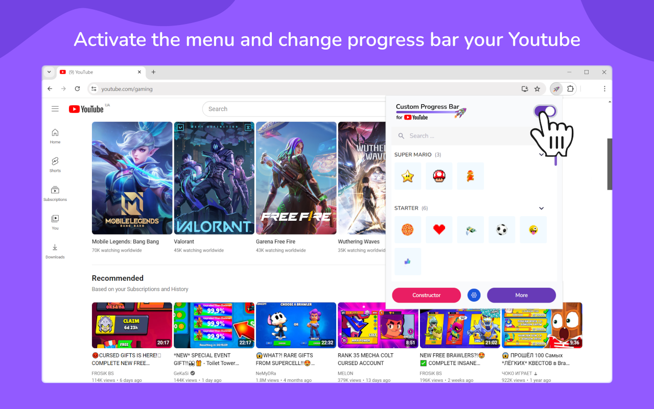 Custom Progress Bar for YouTube™ - 截图 2