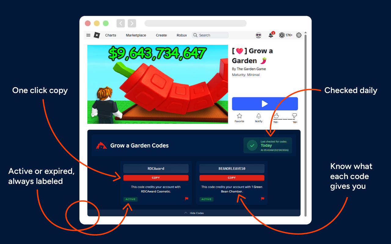 Roblox Den - Roblox Game Codes - 截图 2