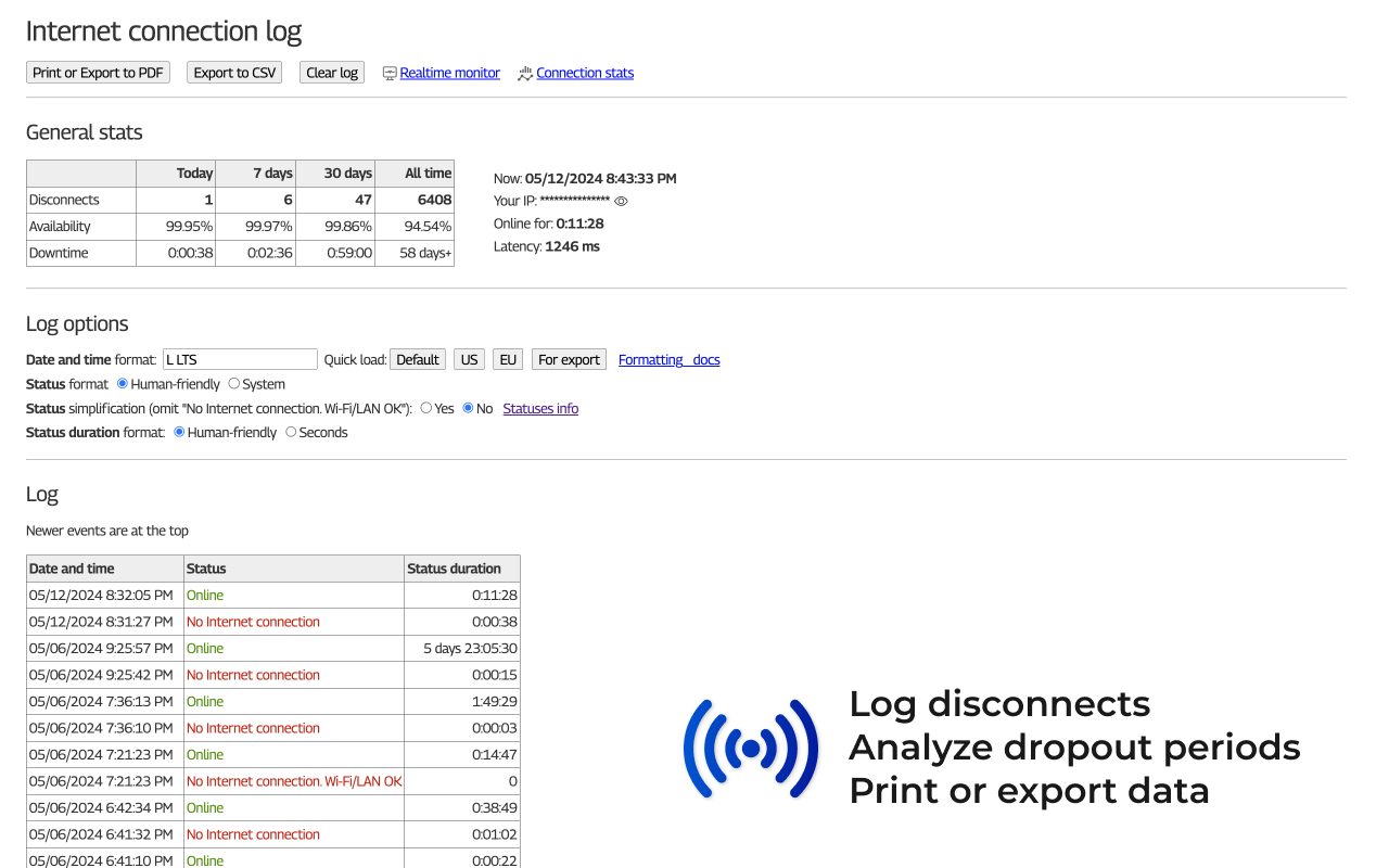Internet Connection Monitor - 截图 4