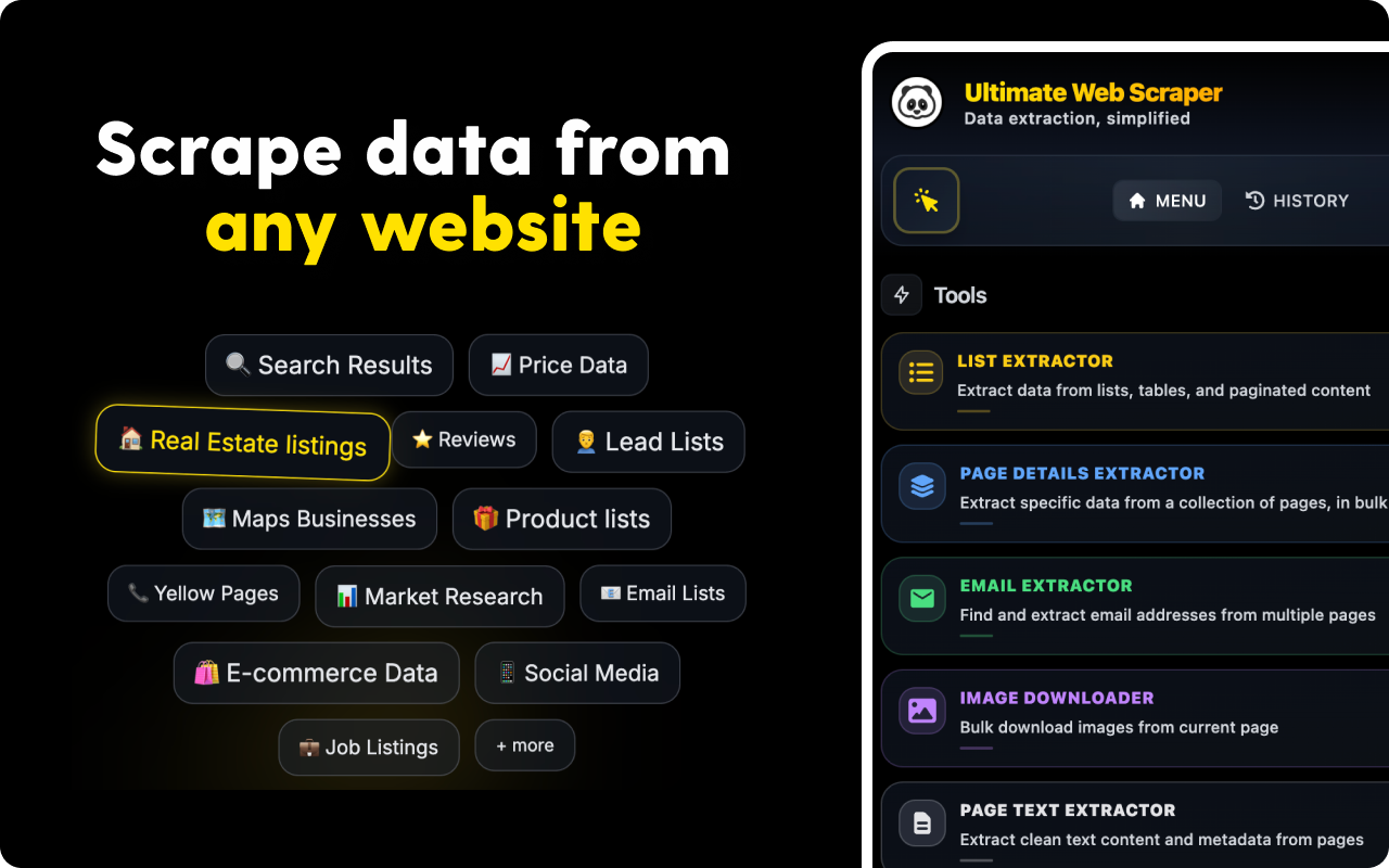 Ultimate Web Scraper - 截图 3
