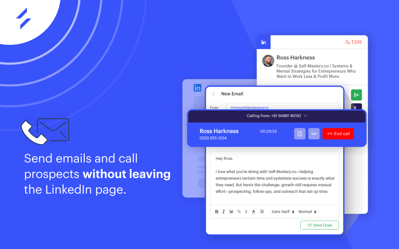 LinkedIn Email Finder & Intelligence | Salesgear - 截图 2