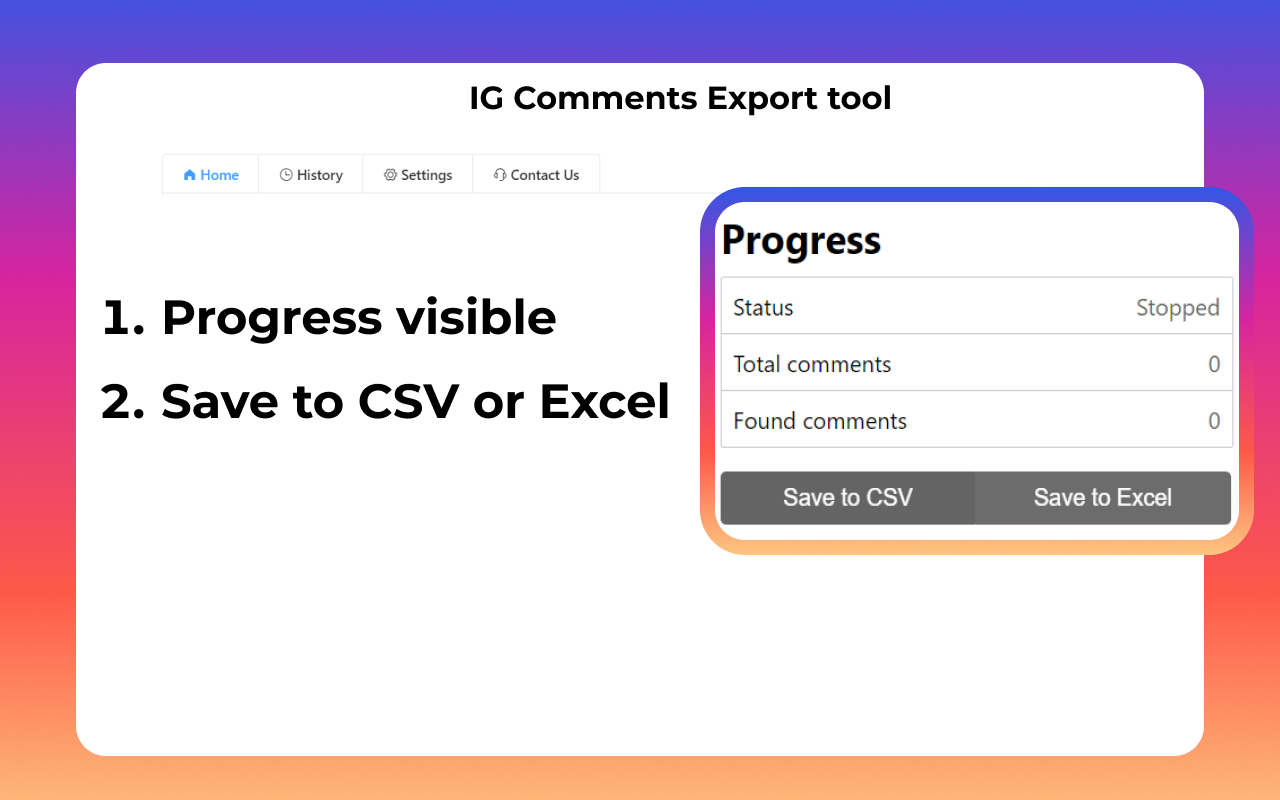 IG Exporter & Scraper: 将Instagram评论数据导出到列表 - 截图 2