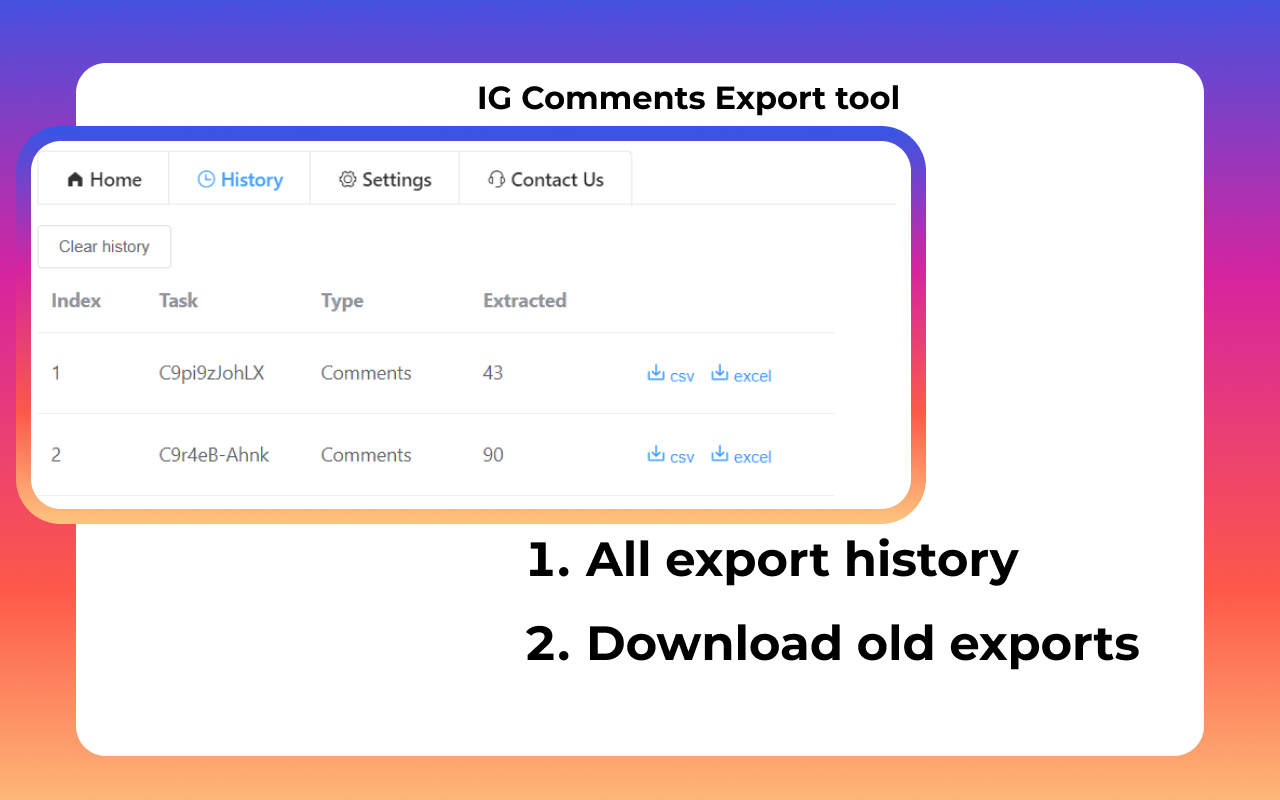 IG Exporter & Scraper: 将Instagram评论数据导出到列表 - 截图 3